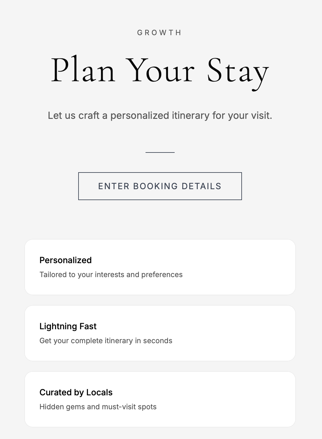 Lobby and guest experience